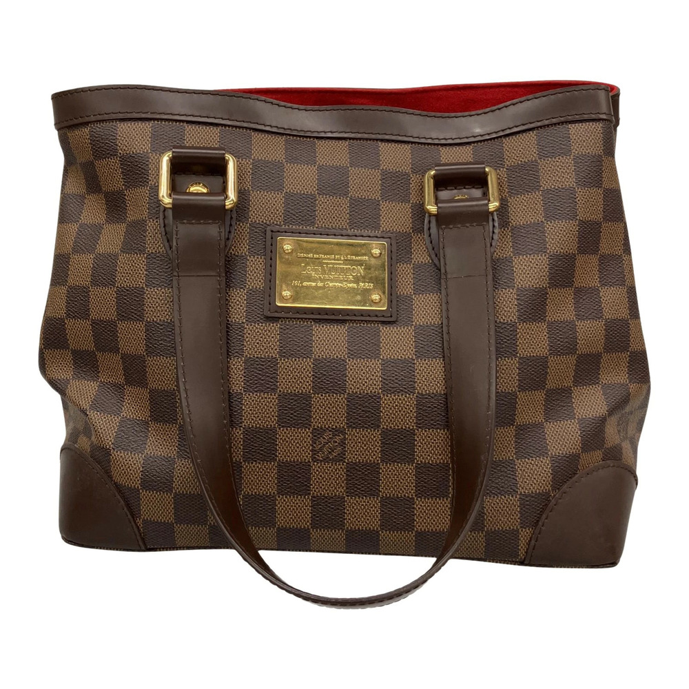 LOUIS VUITTON Handbag Damier Hampstead Brown